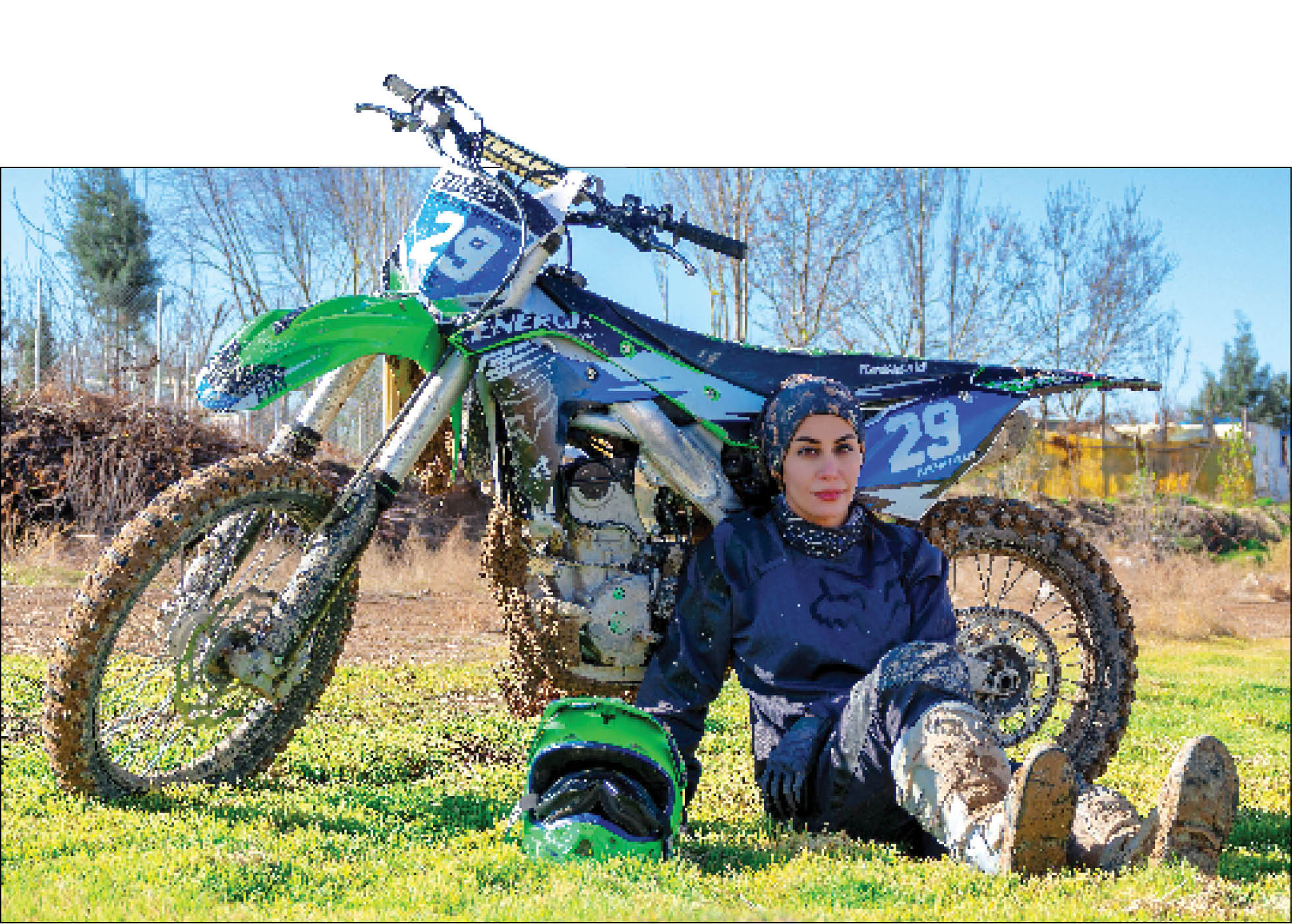 گفت‌وگو با فهیمه نعمت‌الهی که به‌عنوان نخستین بانوی ایرانی راهی مسابقات جهانی موتوکراس شد