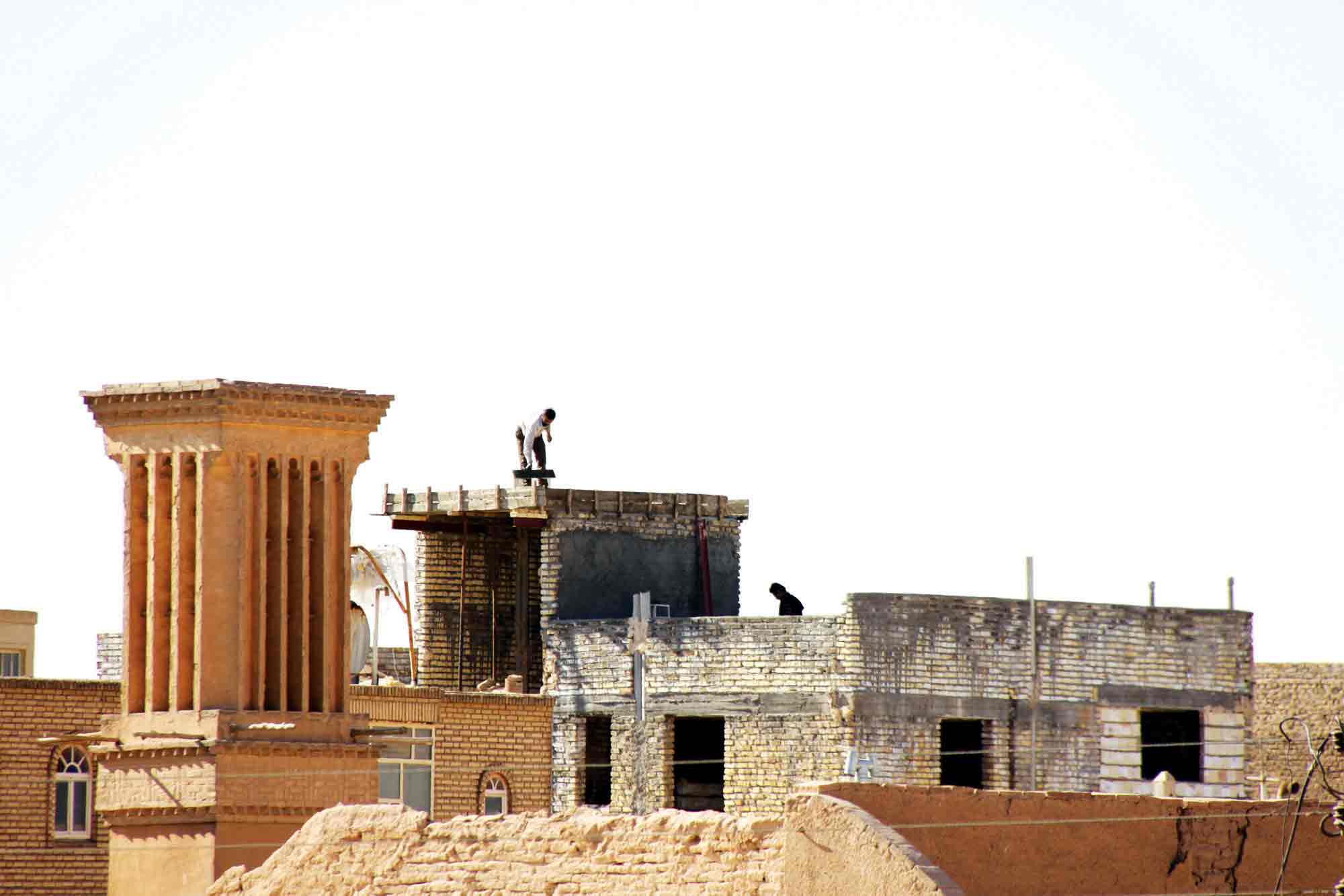 خشت‌های کج در معماری جدید یزد