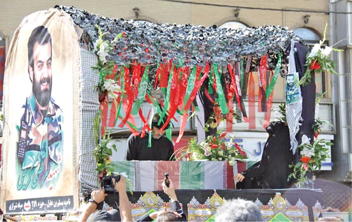 پیکر شهید مدافع حرم تشییع شد