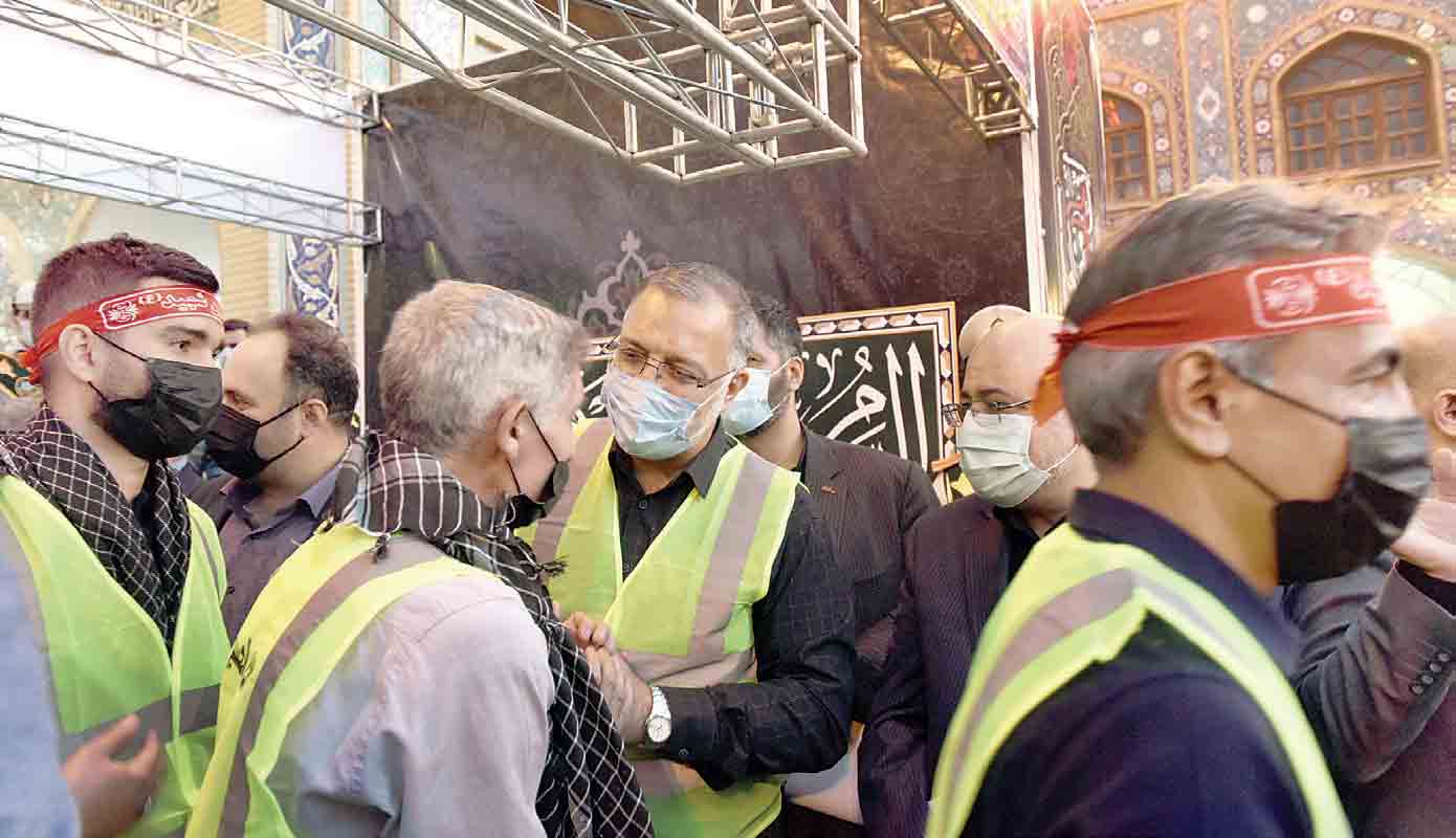 خادمان حسینی شهر در راه کربلای‌معلی