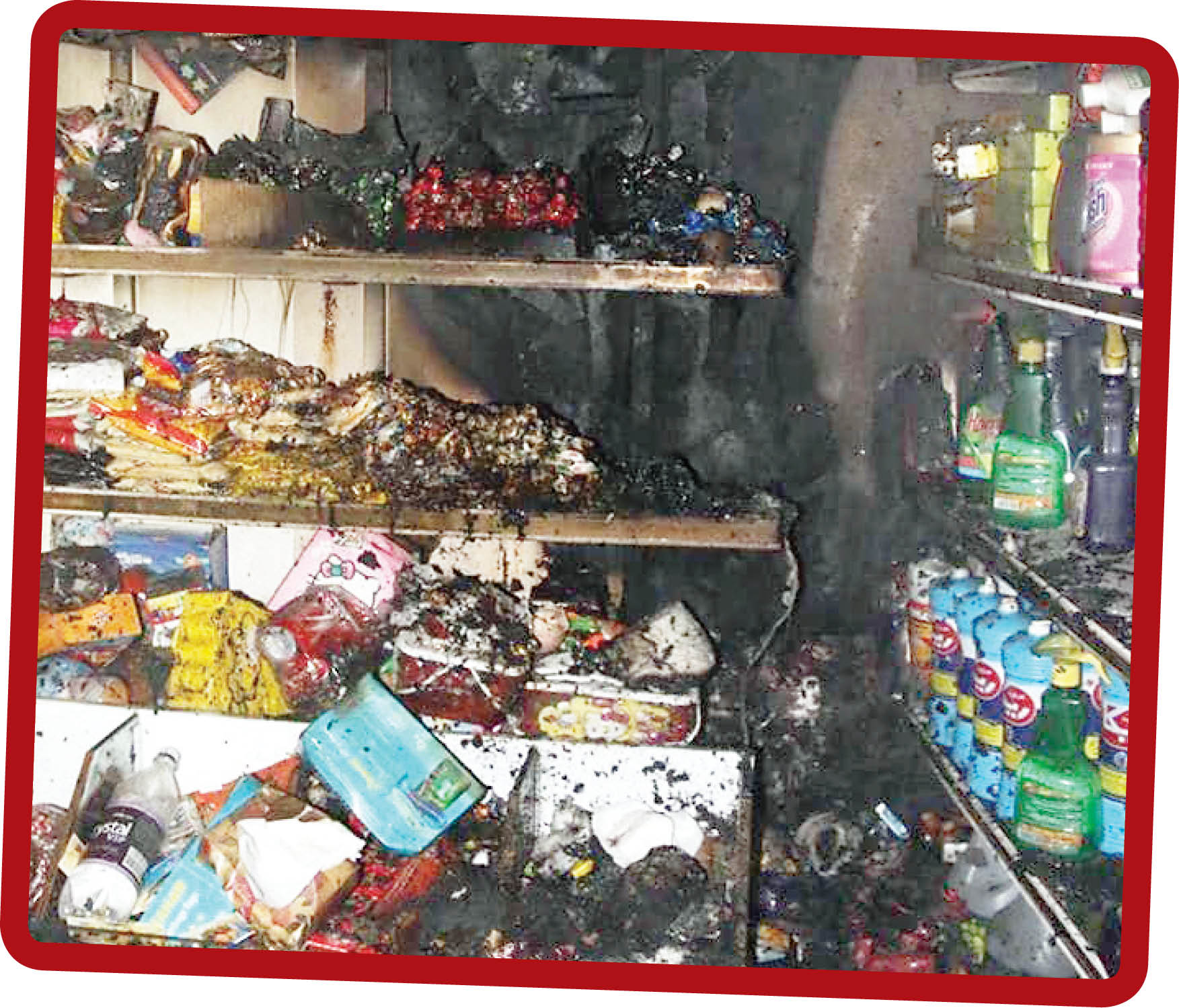 مرگ تلخ کارگر سوپرمارکت در آتش‌سوزی شبانه