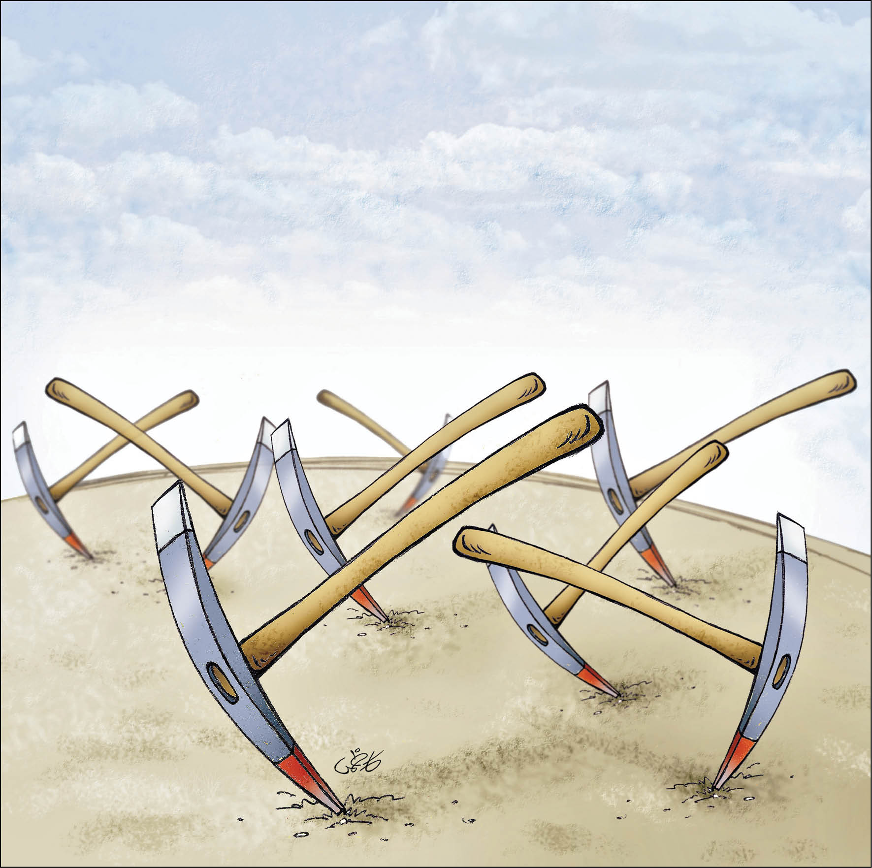 روی زمین مانده ها