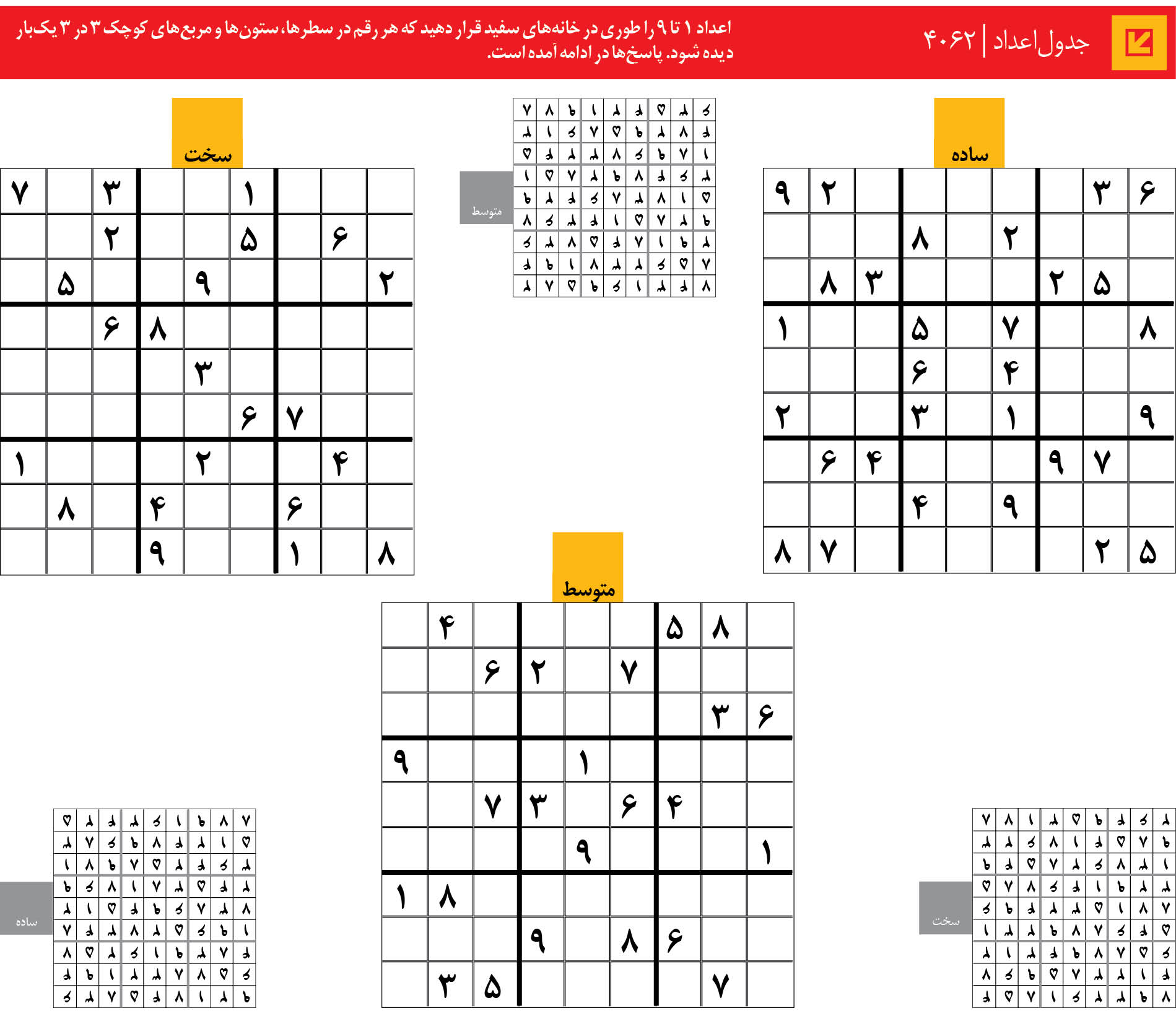 جدول‌اعداد | 4062