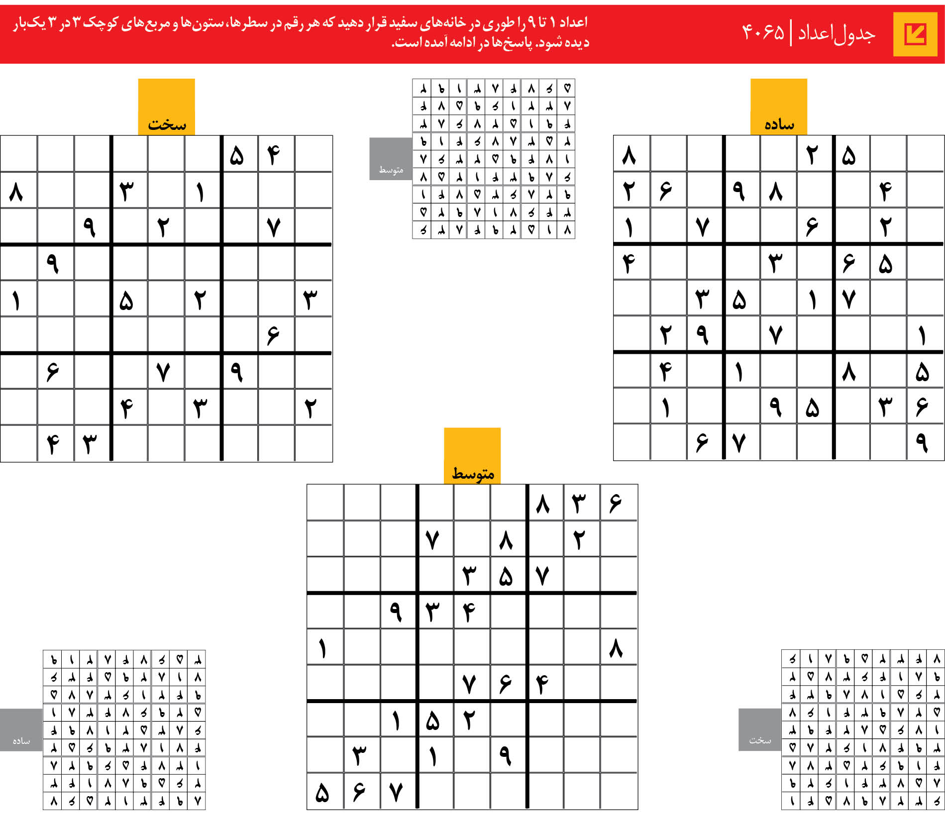 جدول‌اعداد | 4065