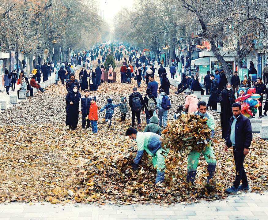 عکس خبر/ پاییز در پیاده‌راه بوعلی همدان