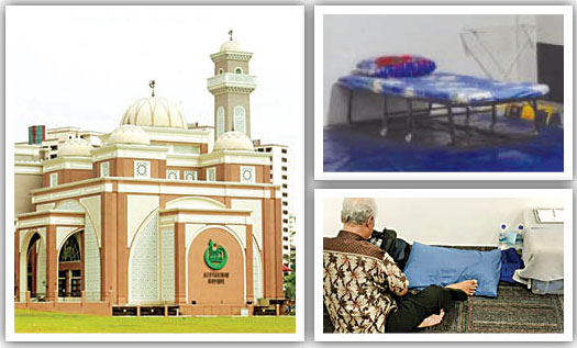 بی‌خانمان‌ها در مساجد سنگاپور