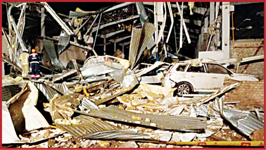 20دقیقه پیش از انفجار هولناک کارخانه، کارگران آنجا را ترک کرده بودند