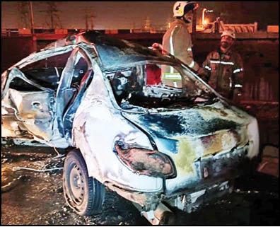 آتش‌سوزی مرگبار پژو