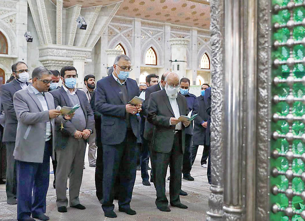 حضور مدیران شهری در مرقد مطهر امام ره