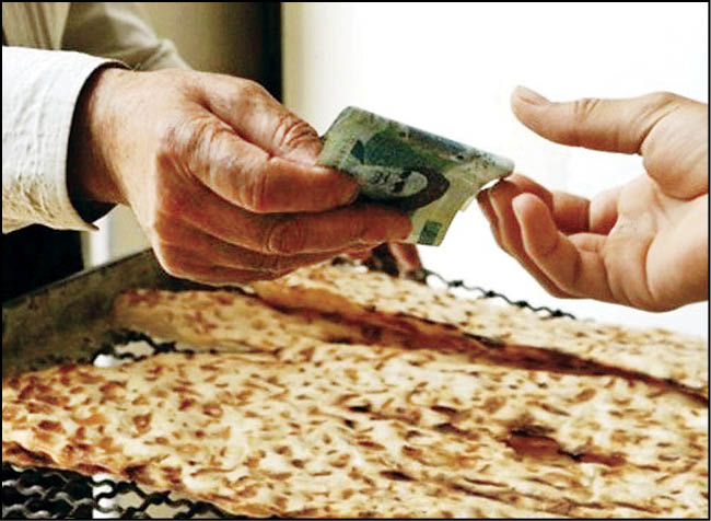 نرخنامه جدید نان