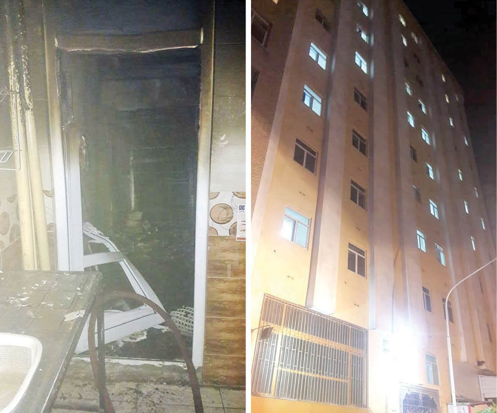 نجات 150 دانشجو در آتش سوزی خوابگاه دانشجویی