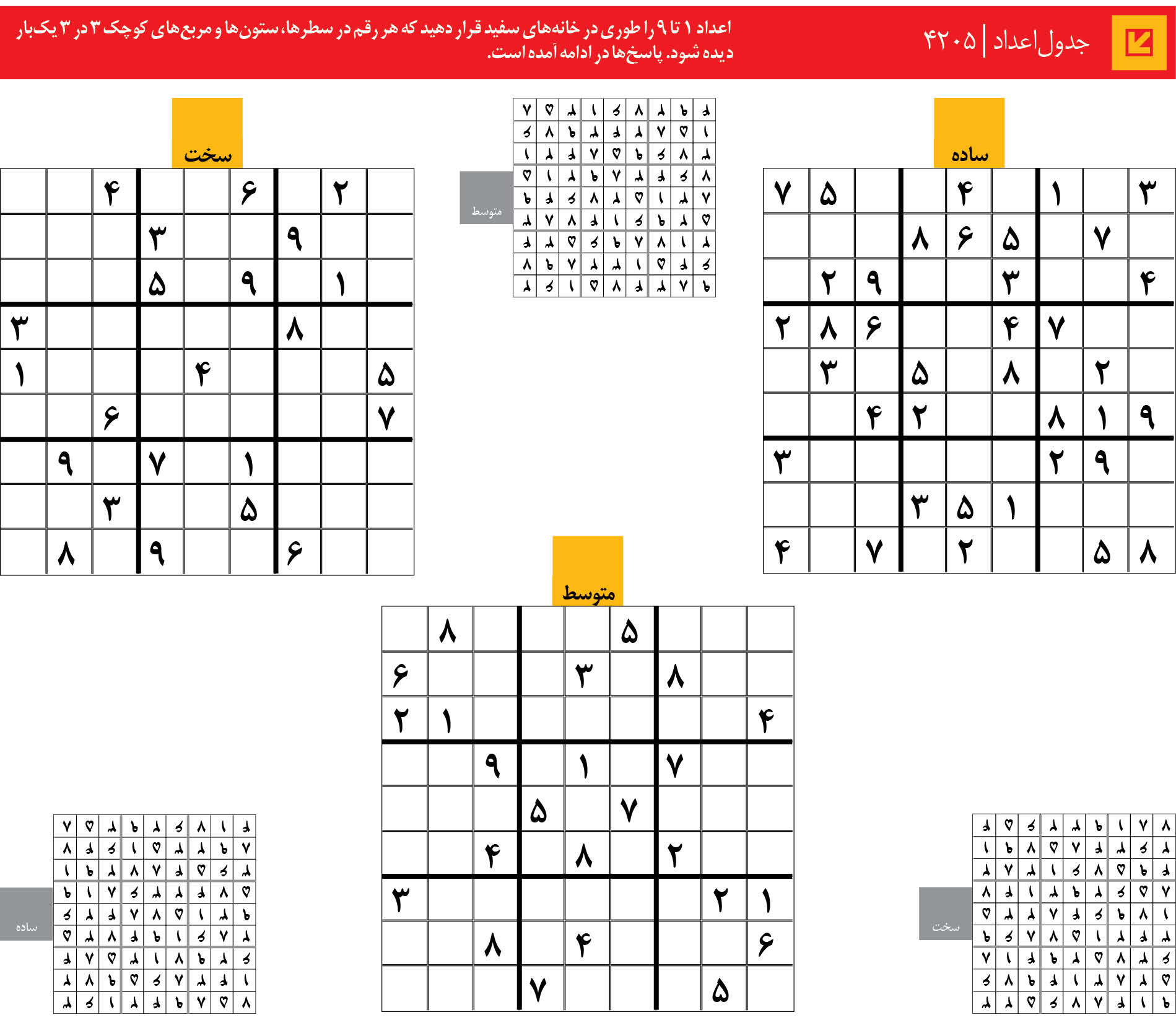جدول‌اعداد | 4205
