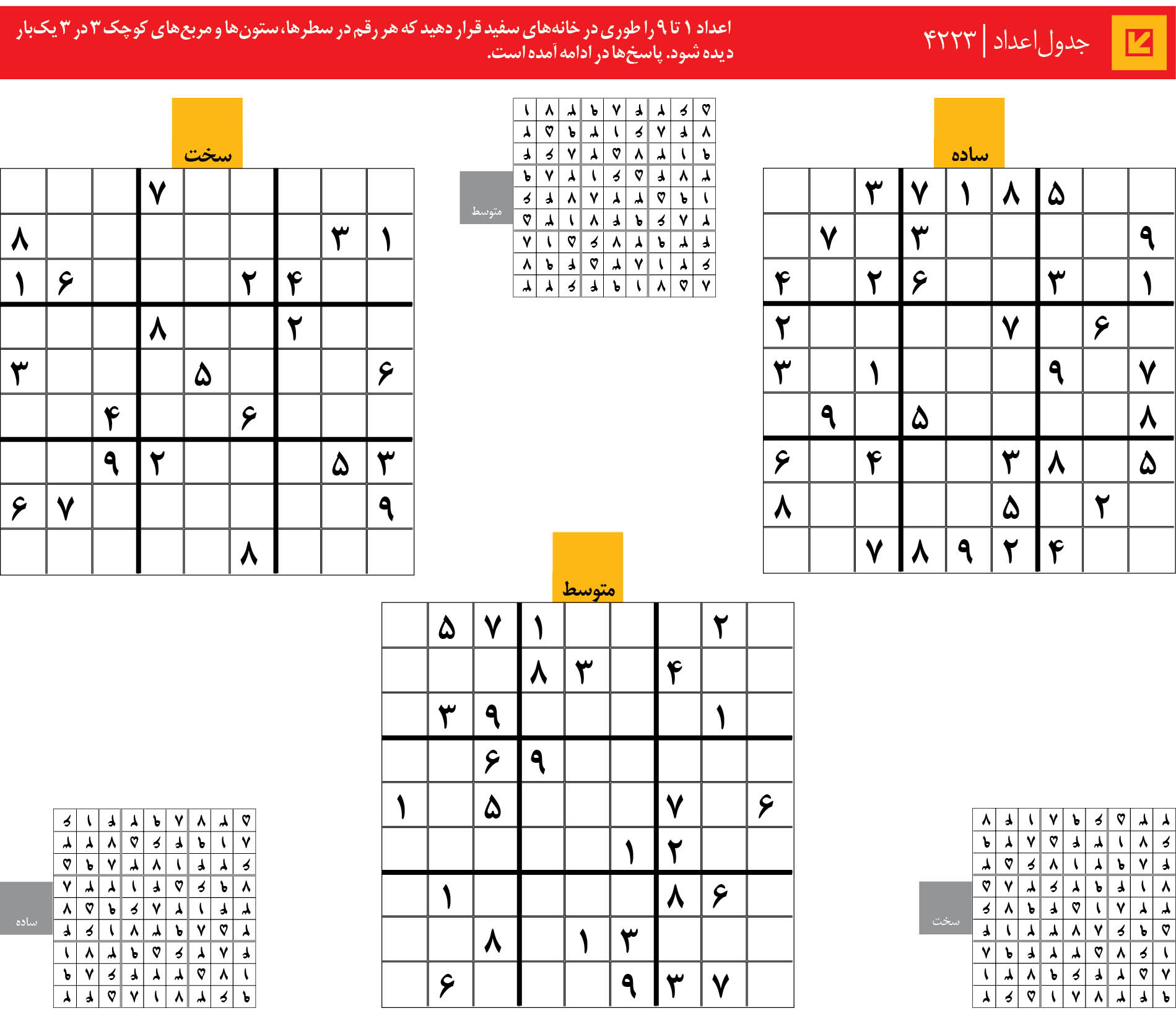 جدول‌اعداد | 4223