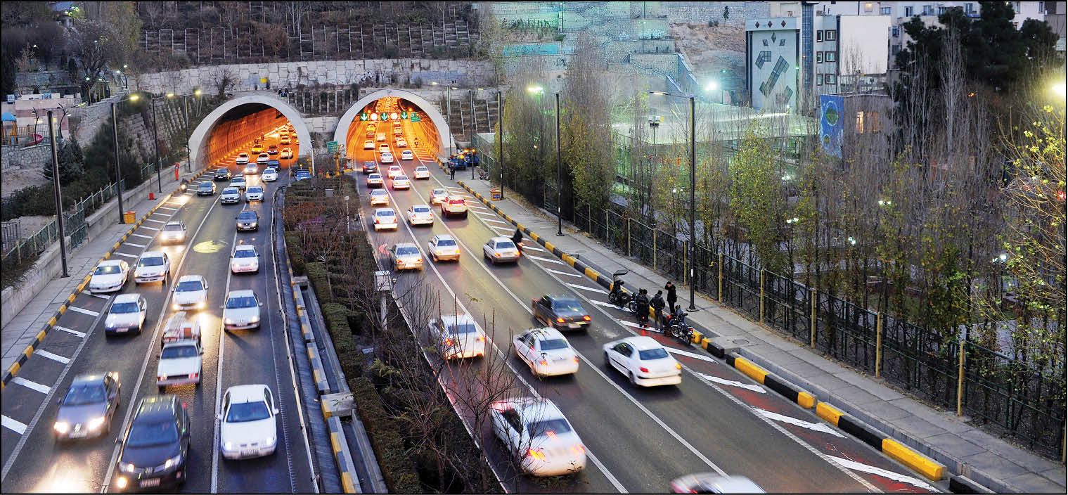 مسیر طبیعت روی تونل رسالت