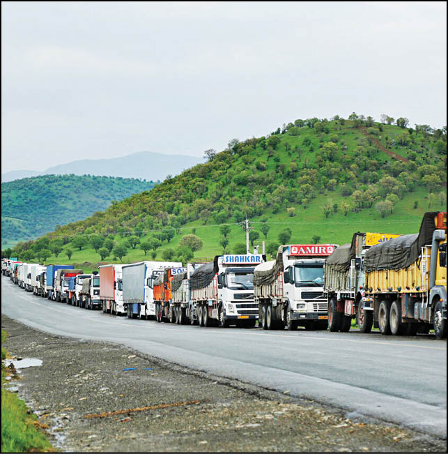 نقشه تجارت ایران و قزاقستان