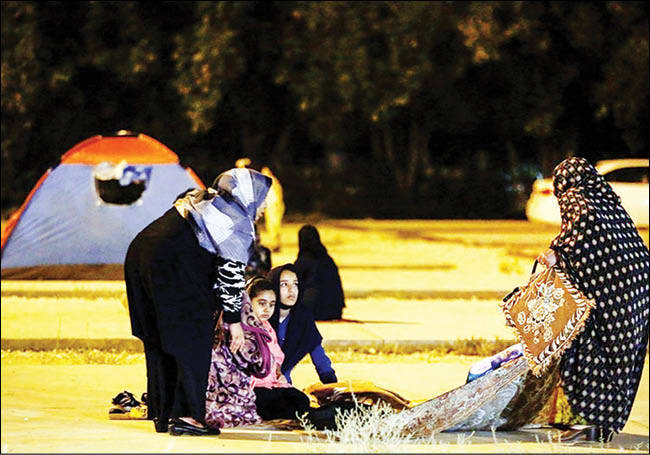 تکرار لرزه‌ها در کیش و چارک