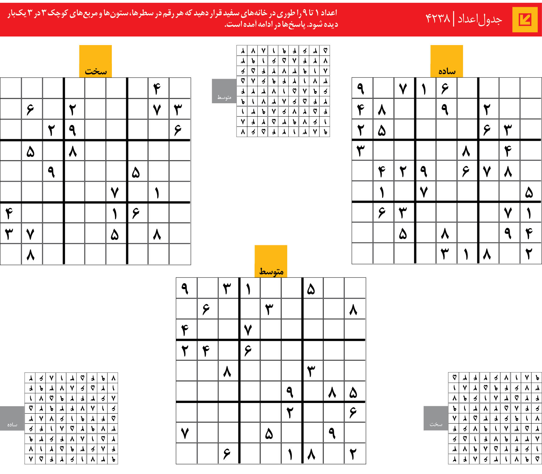 جدول‌اعداد | 4238