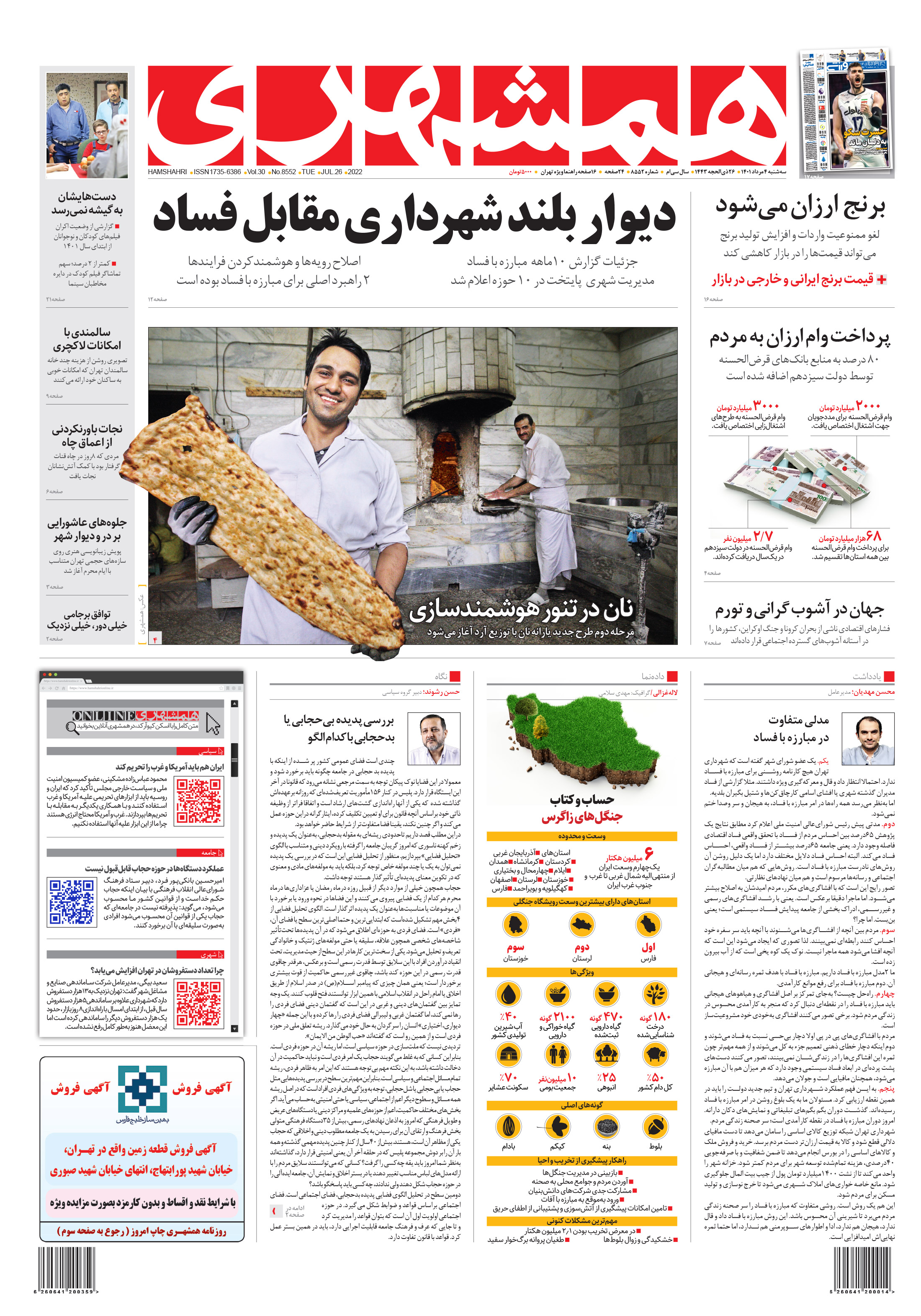 سه‌شنبه 4 مرداد 1401