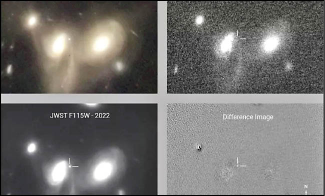 کشف غیرمنتظره یک ابرنواختر توسط جیمز وب