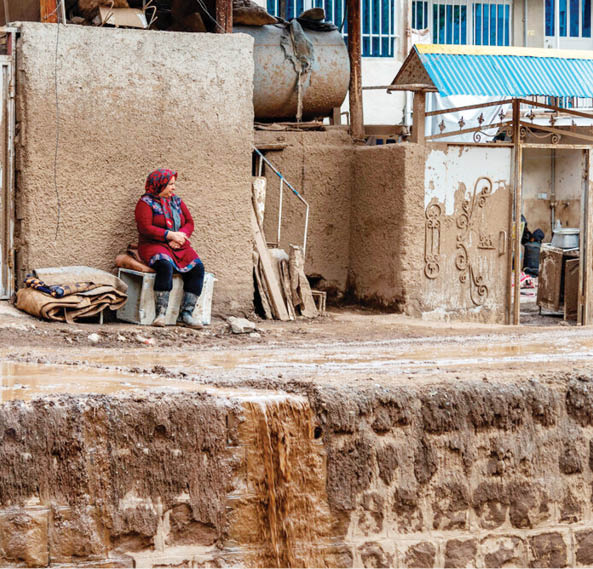 خسارت سیل در روستای ناریان