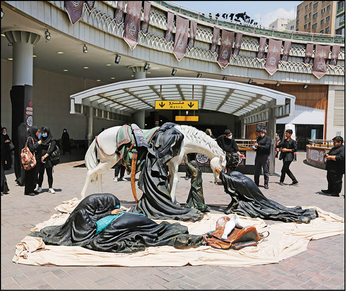 ایوان انتظار میزبان اثر حجمی عصر عاشورا