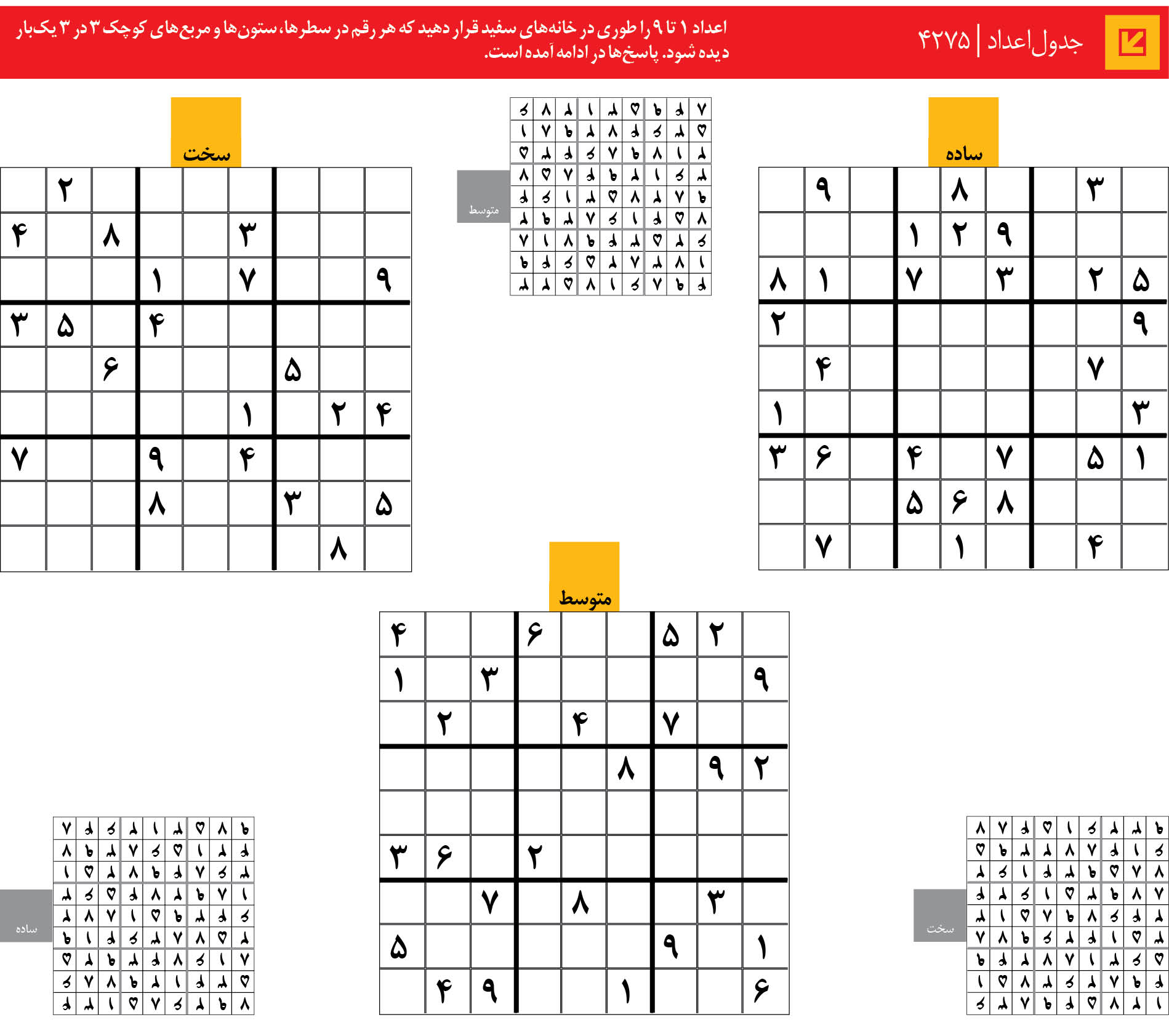 جدول‌اعداد | 4275