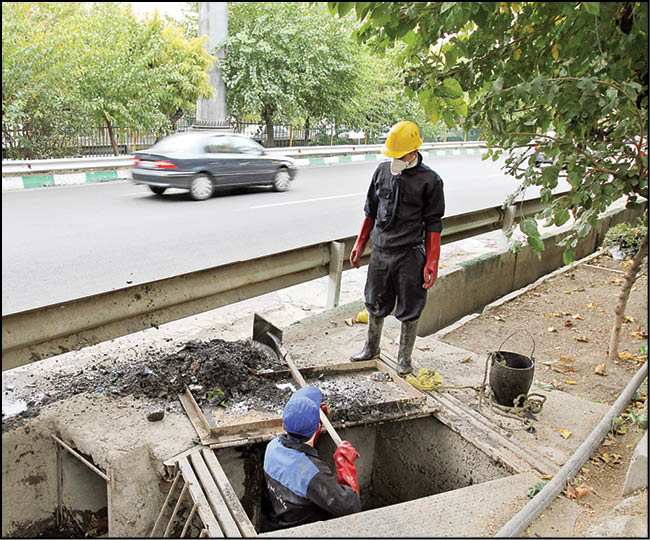 آمادگی کانال‌های شهر برای بارندگی‌های پاییز