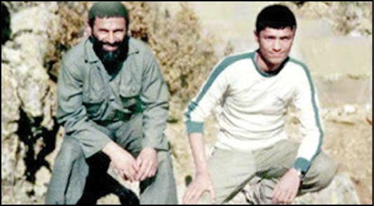 شهادت و تفحص پدر و پسر در آغوش هم