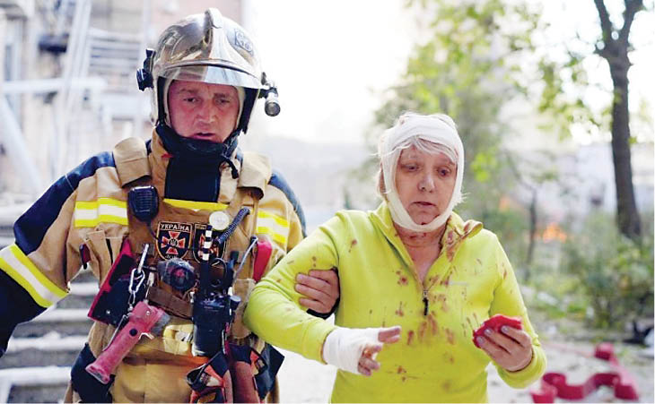 شهرهای اوکراین، زیر موشک‌باران روسیه