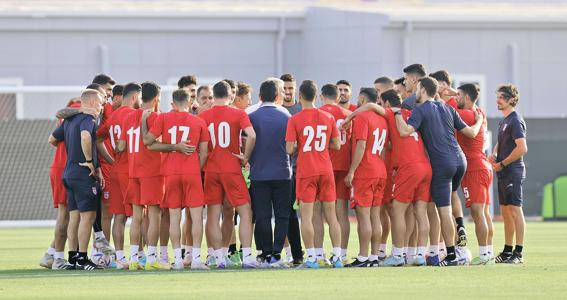 تصاویری از آخرین تمرین تیم ملی ایران قبل از اولین بازی جام