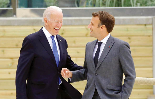 مکرون در راه واشنگتن