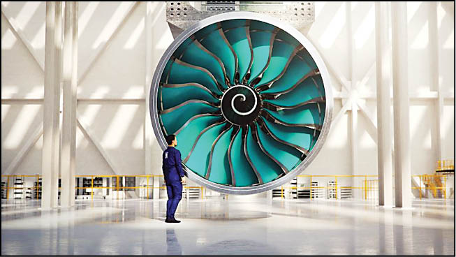 ساخت بزرگ‌ترین موتور هواپیما