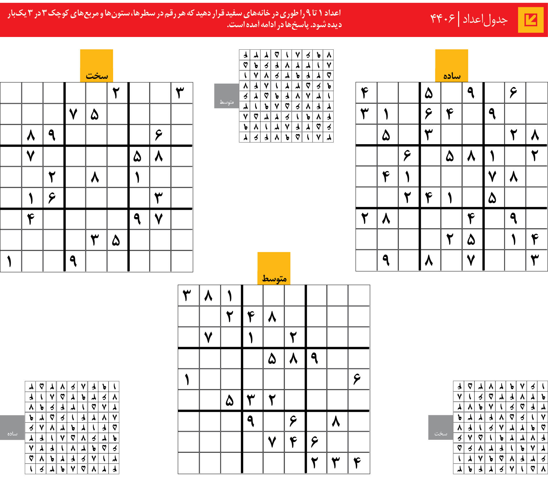 جدول‌اعداد | 4406