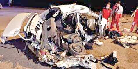 مرگ 5نفر در تصادف 2تیبا