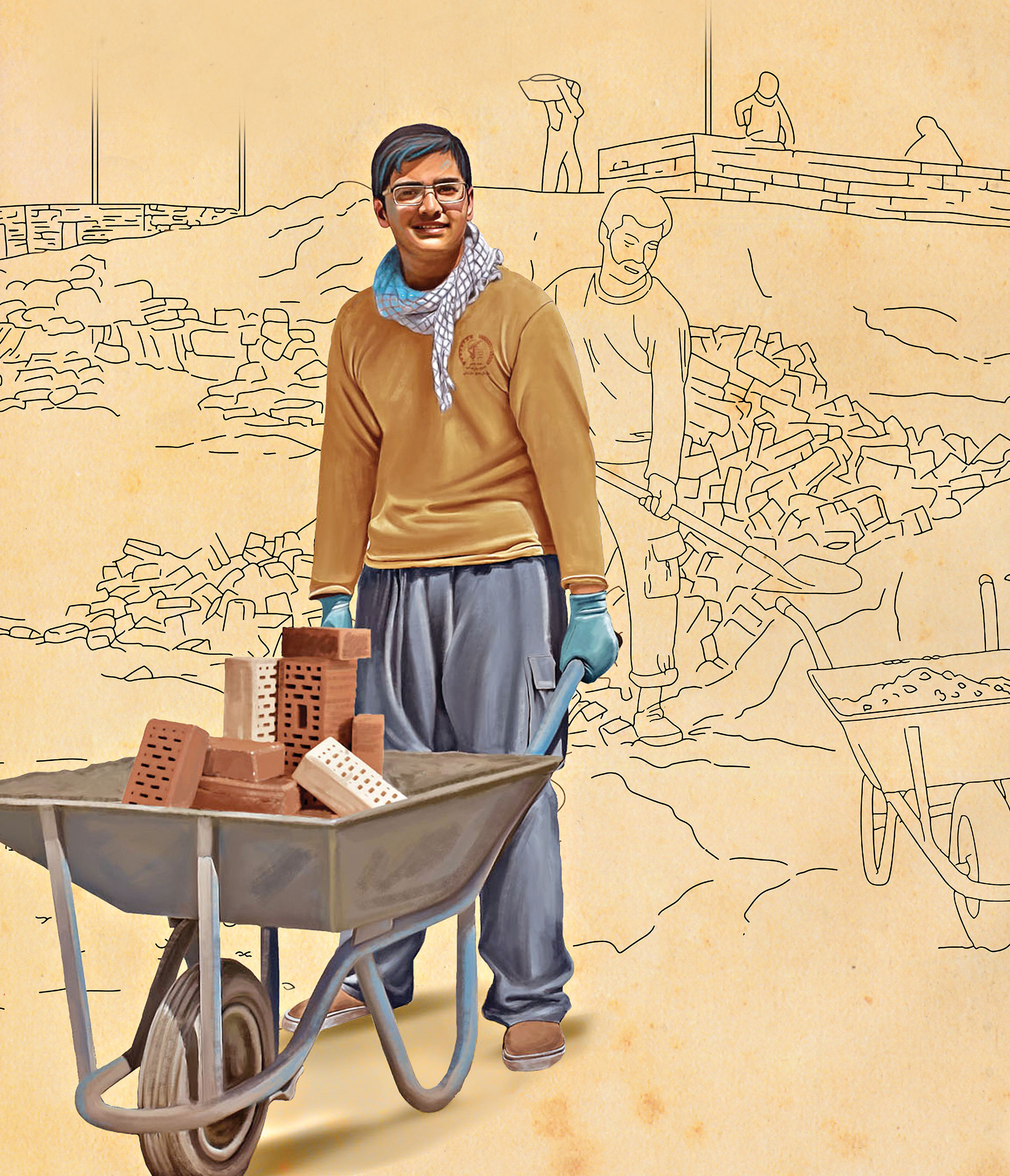 همه جهادگران میدان ایران