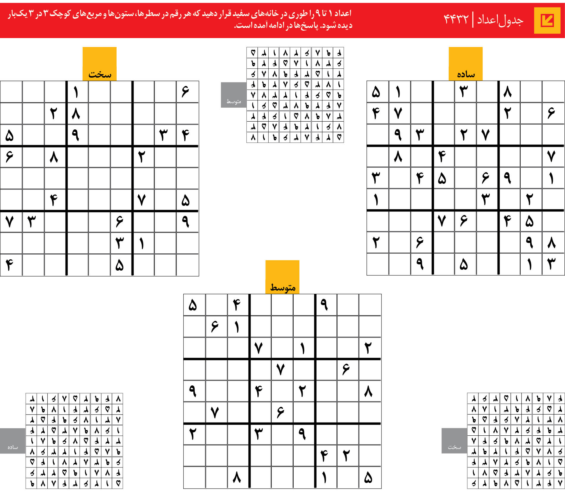 جدول‌اعداد | 4432
