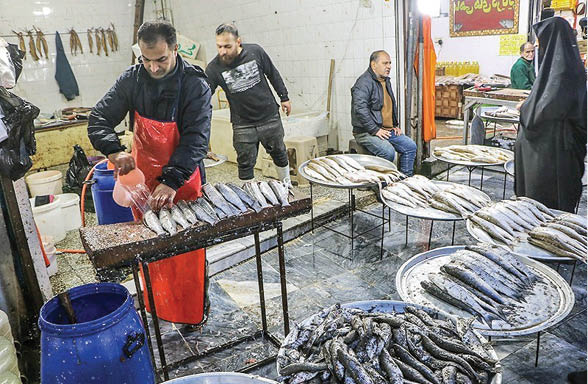 بازار ماهی فروشان شرق گیلان