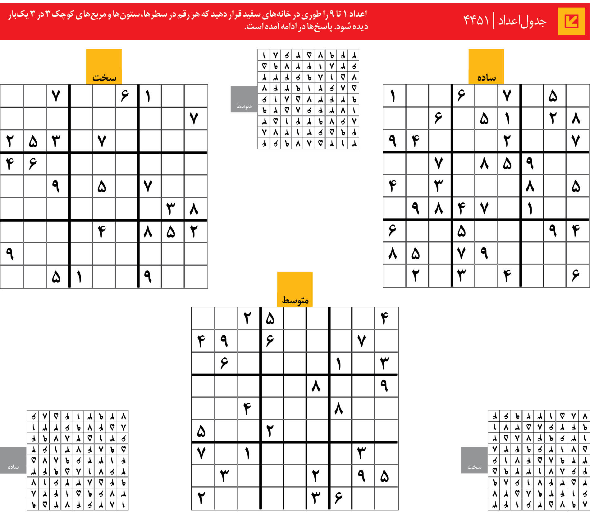 جدول‌اعداد | 4451