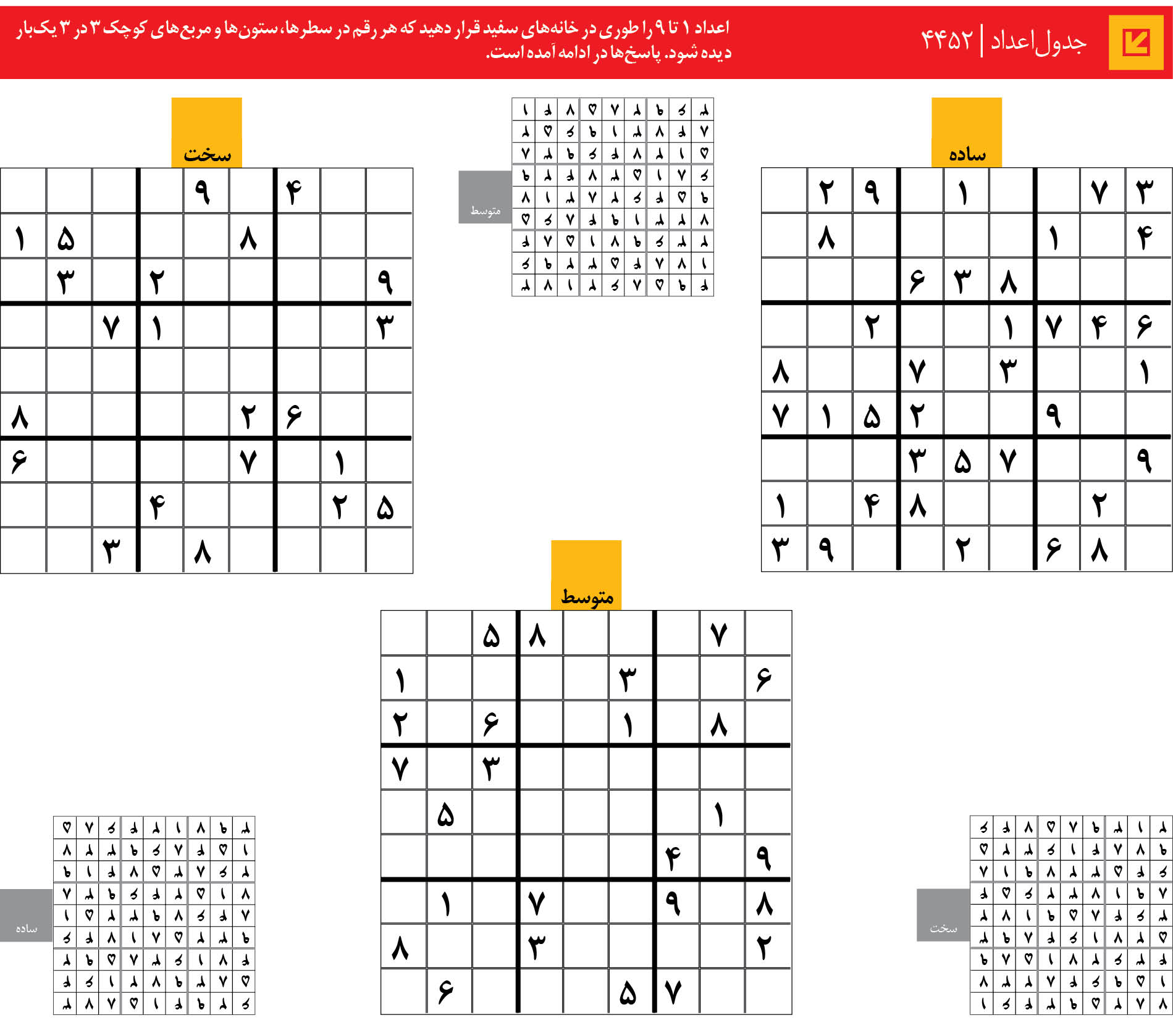 جدول‌اعداد | 4452