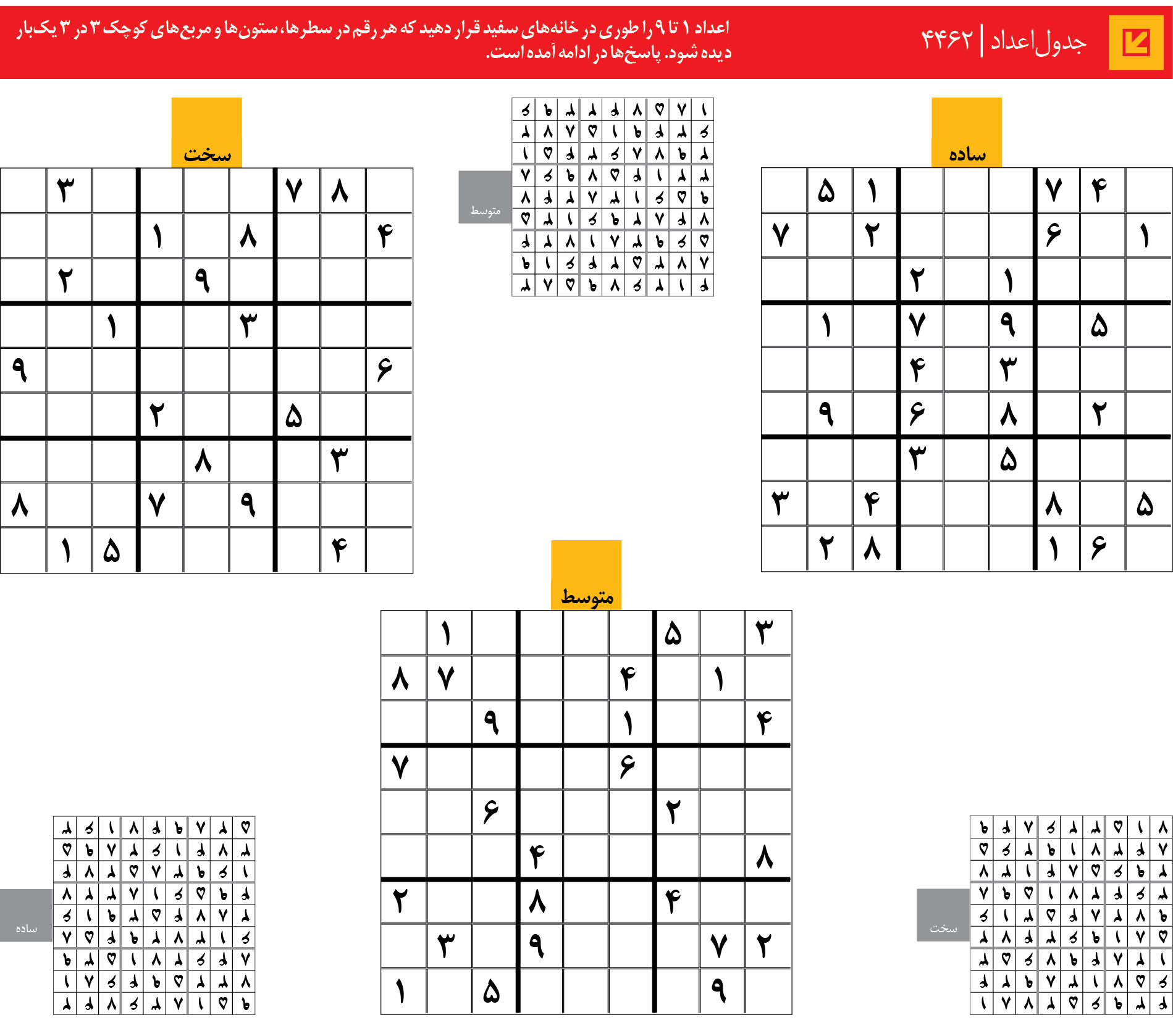 جدول‌اعداد | 4462