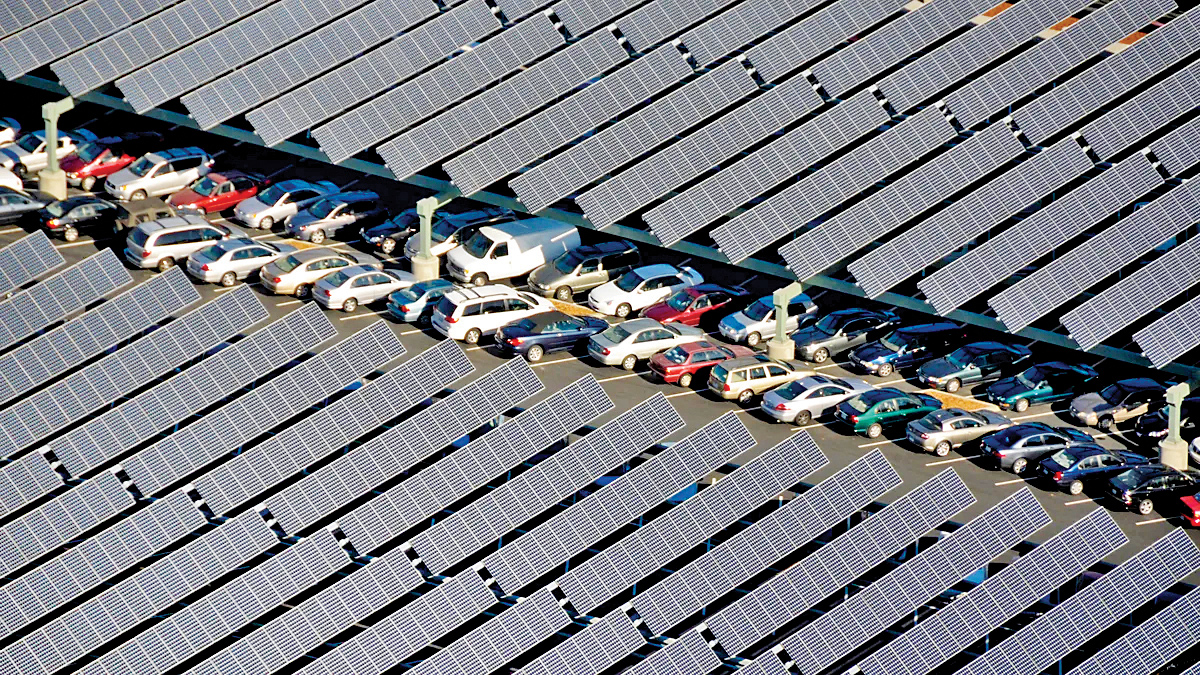 پارک ماشین در نیروگاه‌های محلی