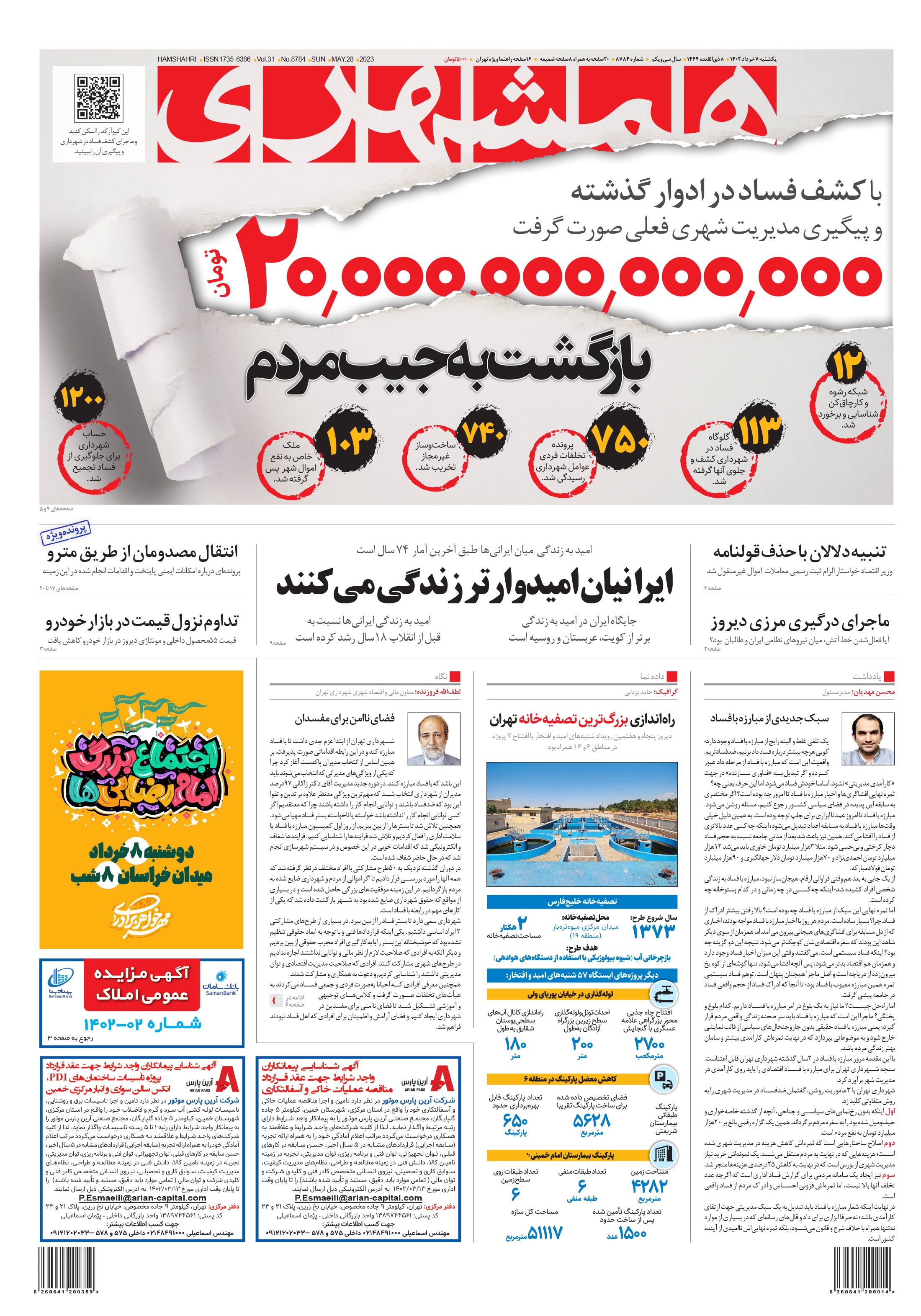 یکشنبه 7 خرداد 1402