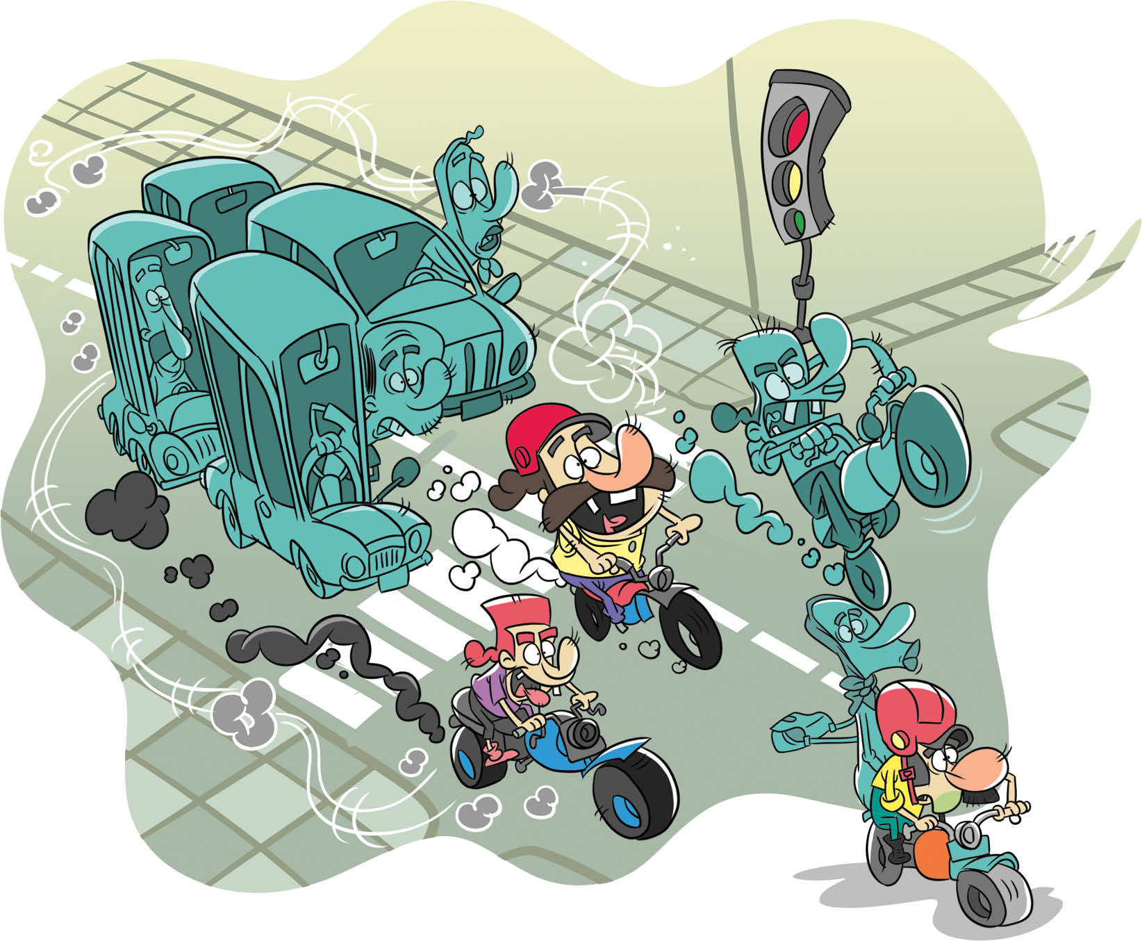 مراقب موتوری‌هایی باشید که همه جا هستند