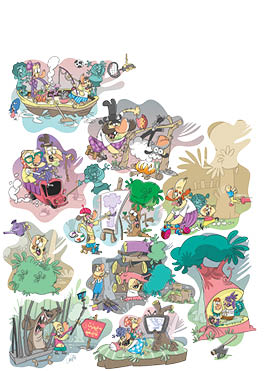 در هر دوراهی، مسیرهای انحرافی بن‌بست را با خطوط کمرنگ مشخص کنید.