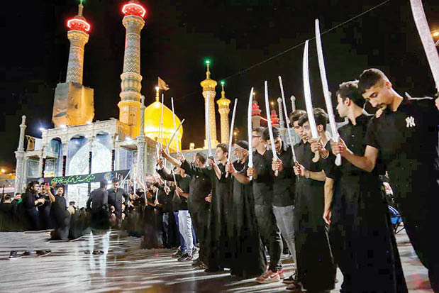 «مشق شمشیر» نجفی‌های قم