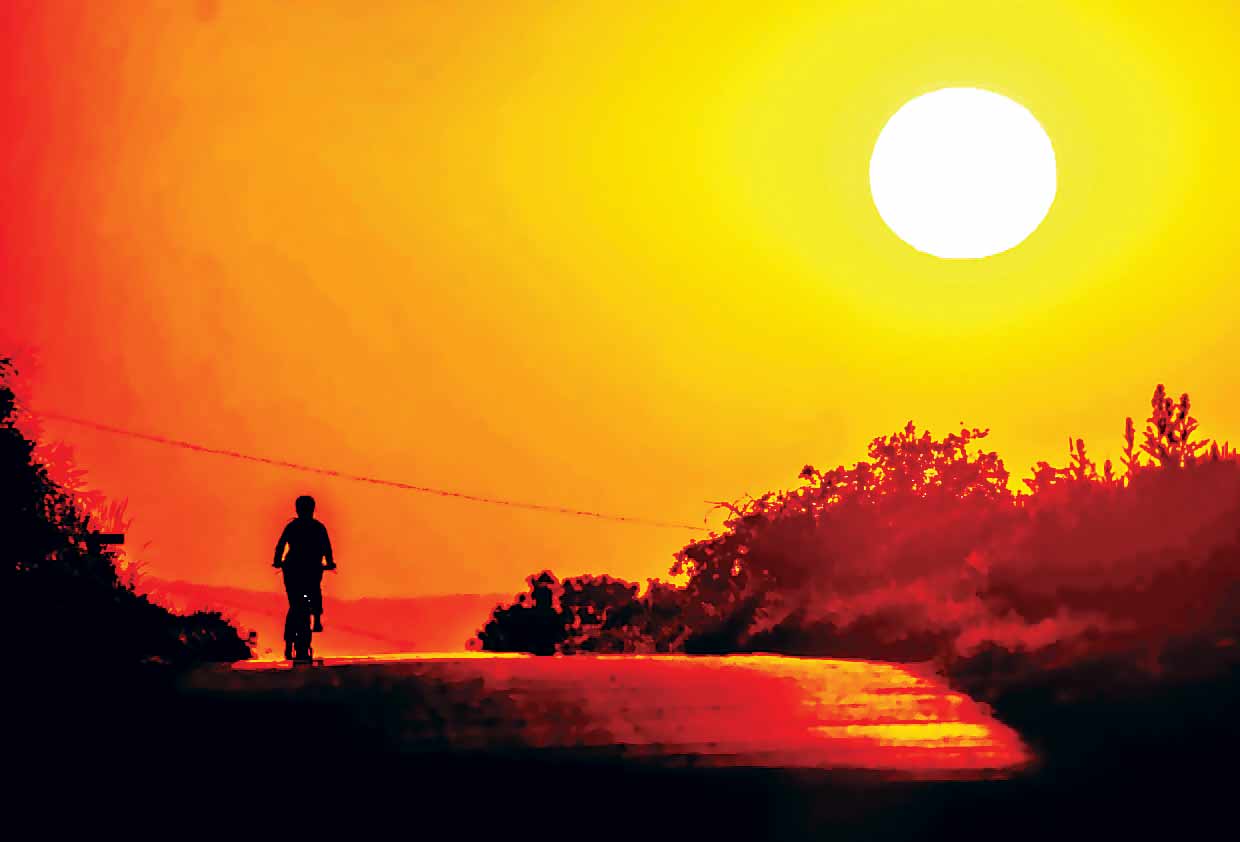 کلافه از گرما