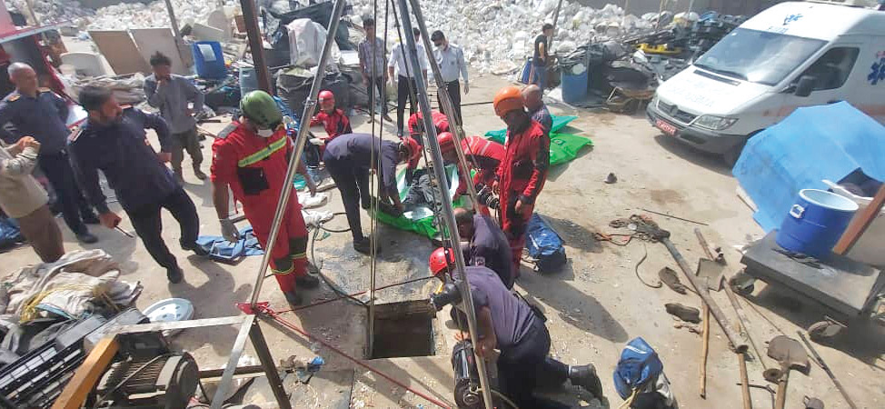 مرگ 4کارگر در چاه سمی