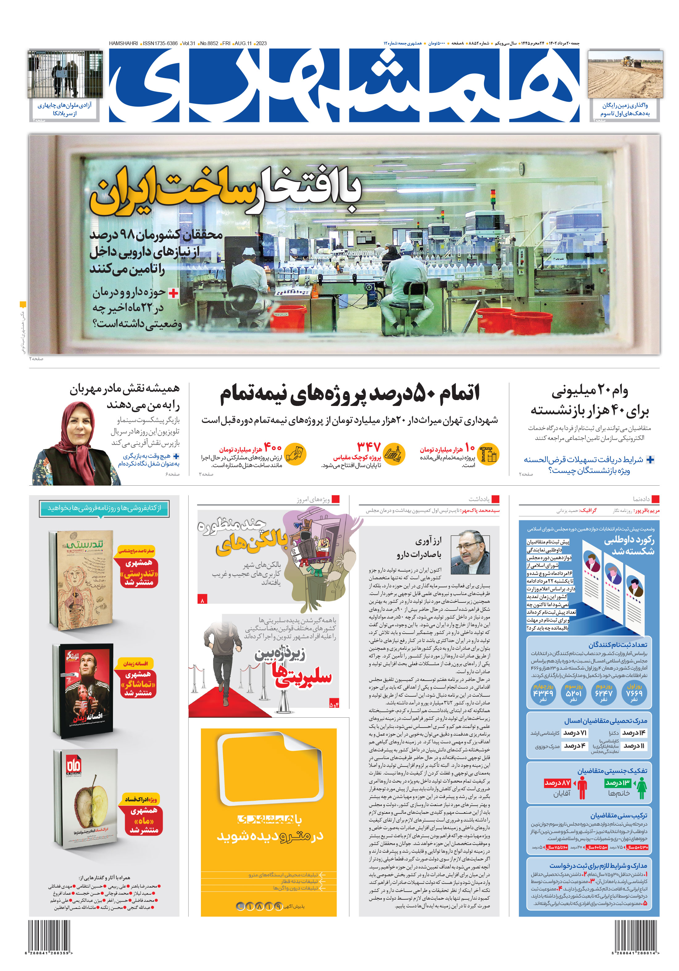 جمعه 20 مرداد 1402