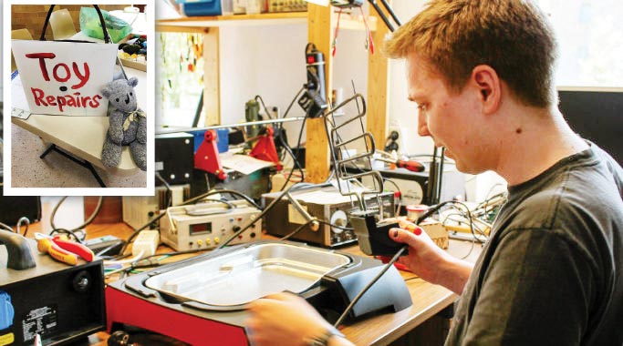 منوی بازیافت در کافه تعمیرات