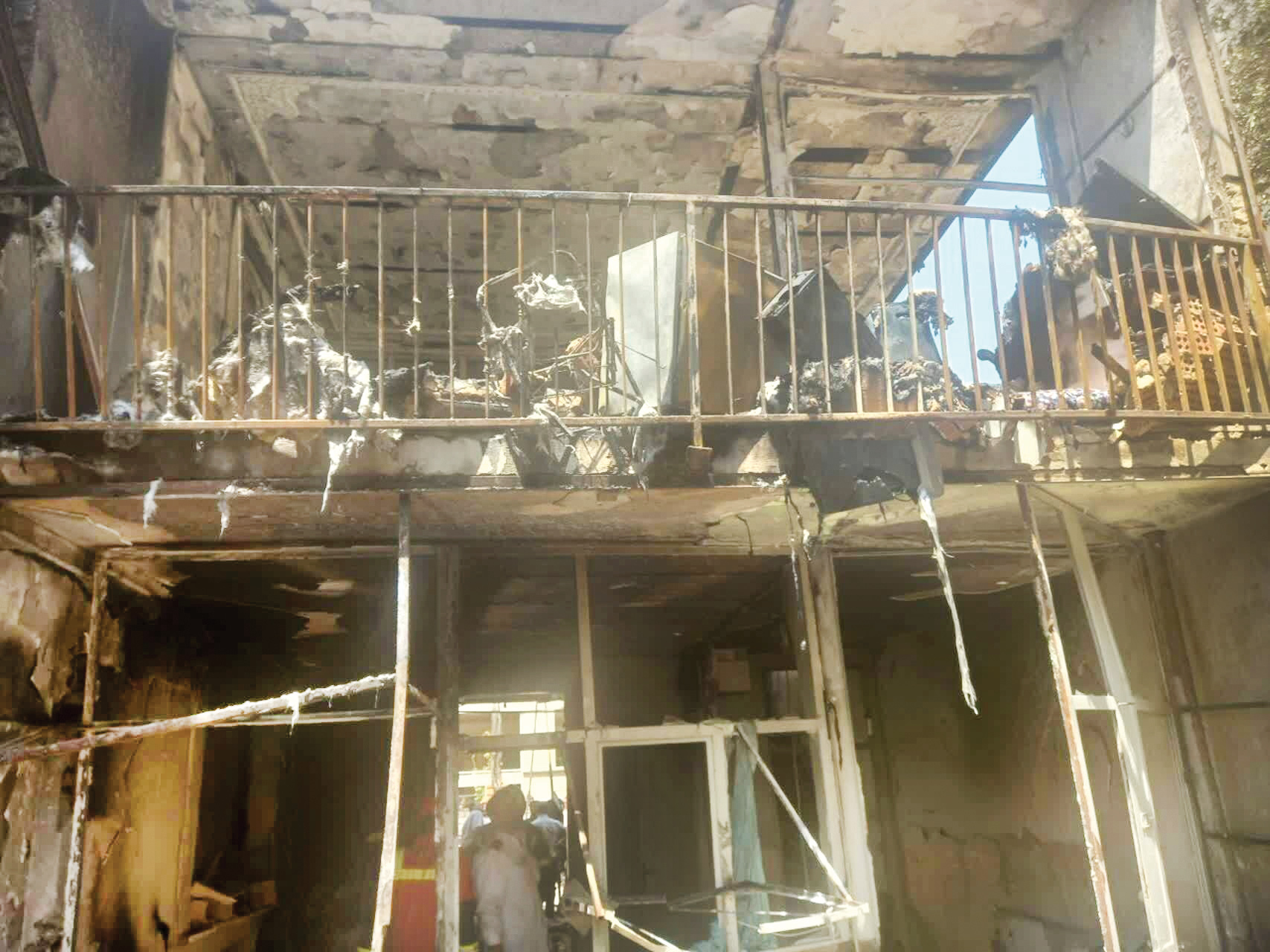 انفجار گاز، خانه‌ای را آوار کرد